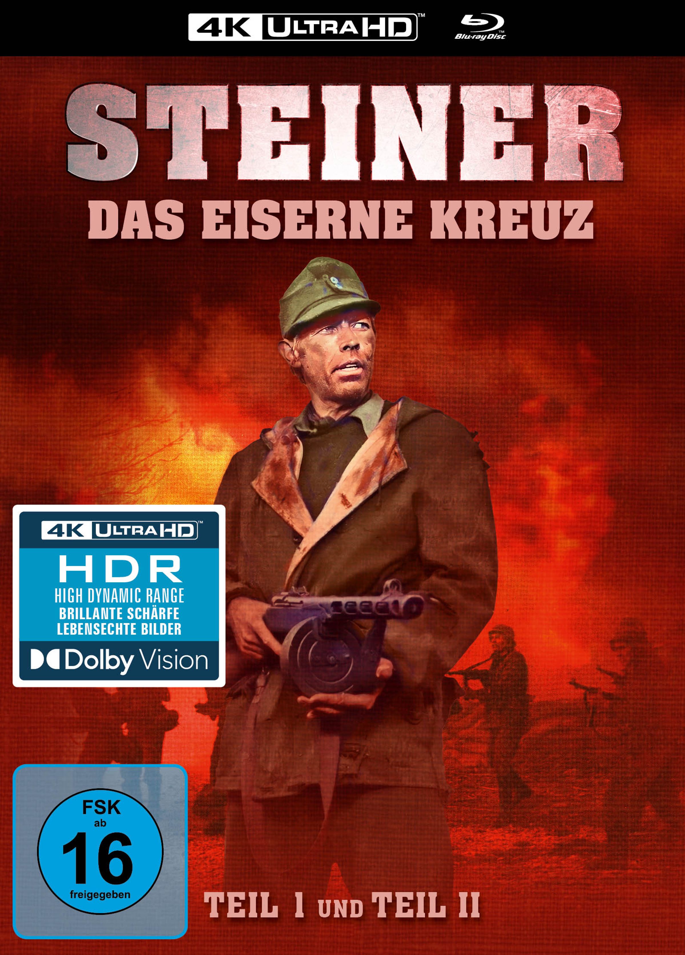 Steiner - Das Eiserne Kreuz I & II Ultra HD Blu-ray & Blu-ray im Mediabook