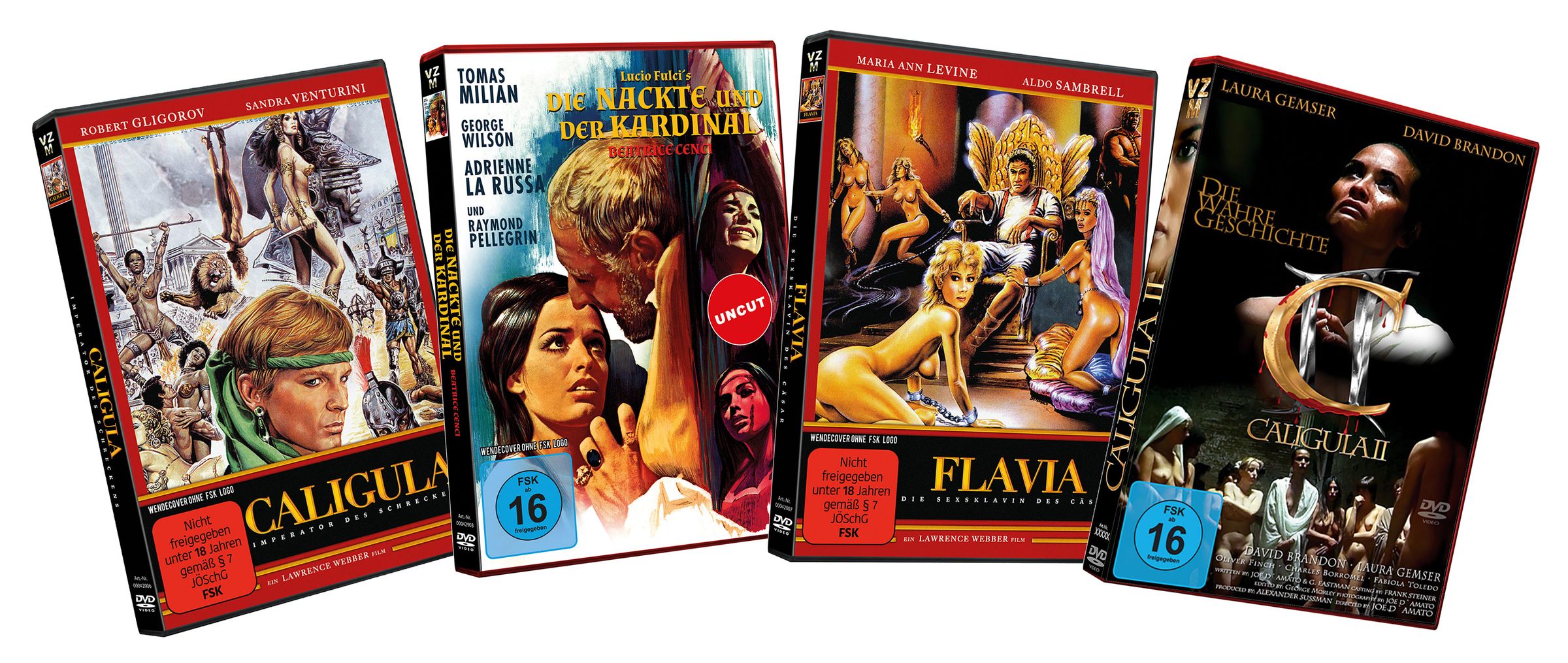 Caligula Historien Package 4 DVDs