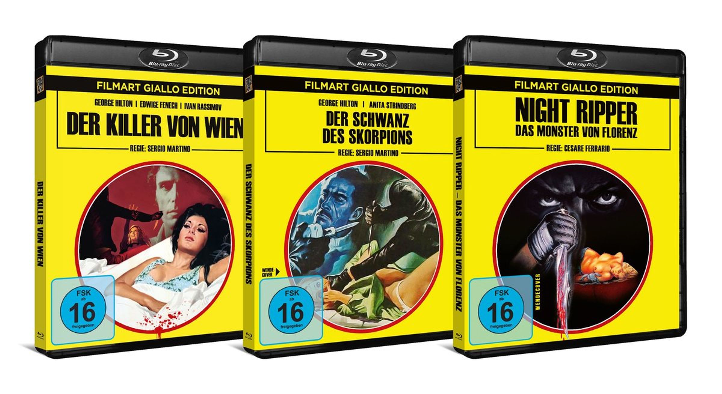 Der Schwanz des Skorpions / Der Killer von Wien / Night Ripper Limited Giallo Bundle Blu-ray