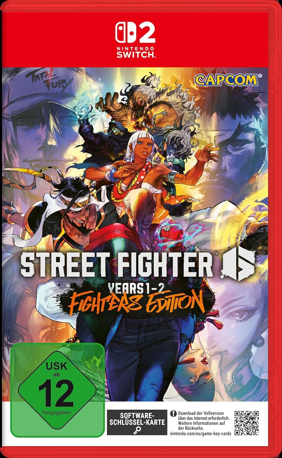 Nintendo Switch 2 Street Fighter 6 Years 1-2 Fighter Edition Software-Schlüssel-Karte