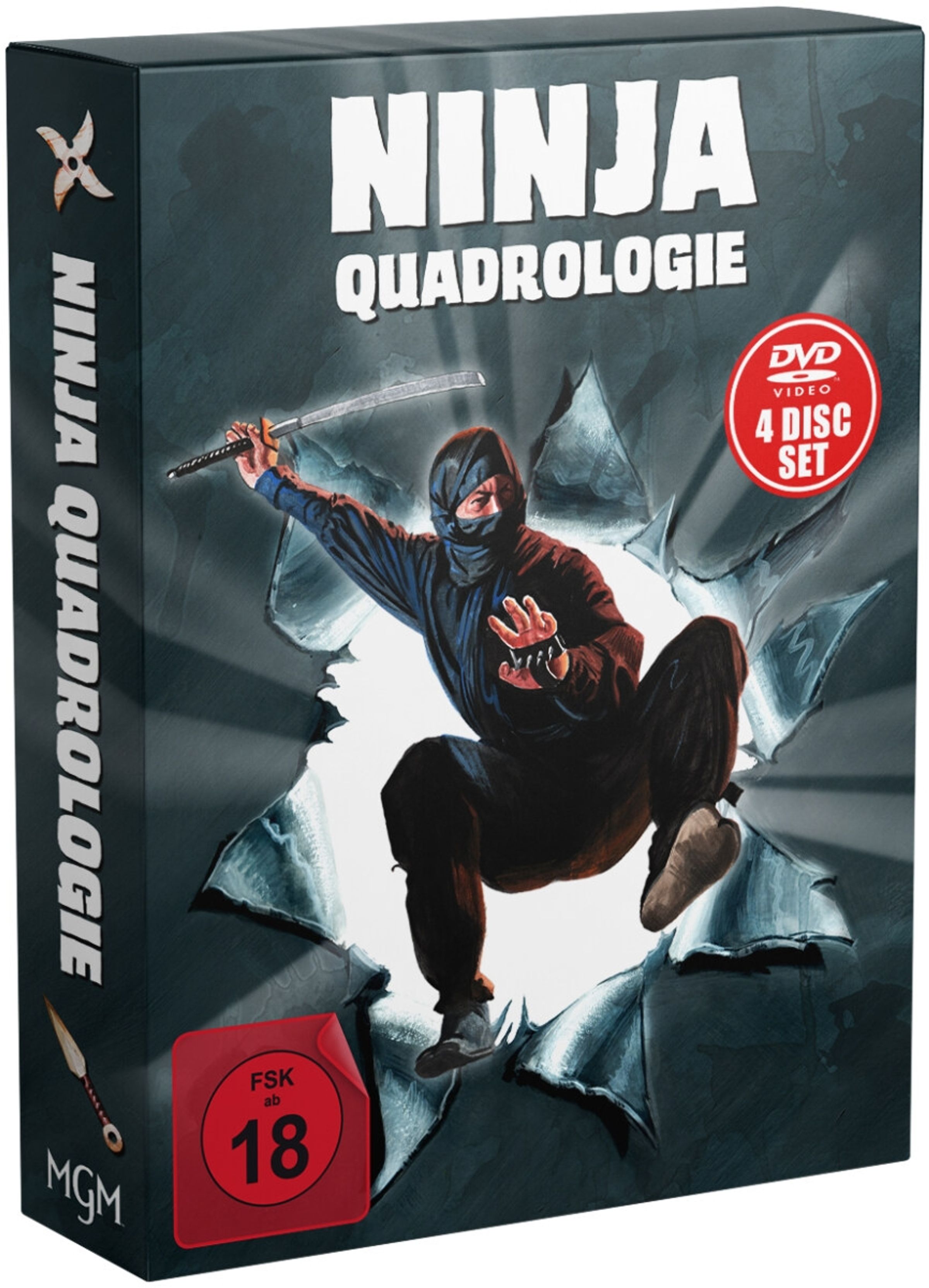 Ninja Quadrologie (Digipak) auf 4 DVDs Uncut